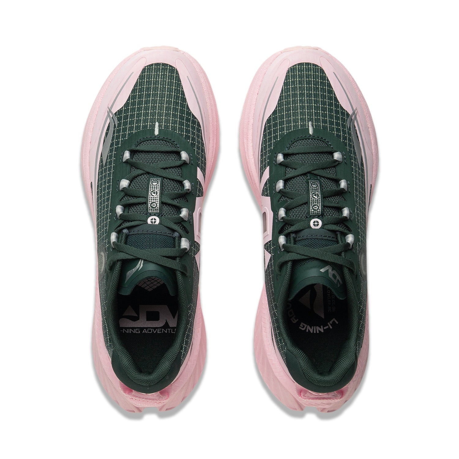 Trail Dilu V2 Dark Green/Pink - Li-Ning top Løbesko - LN-RUN